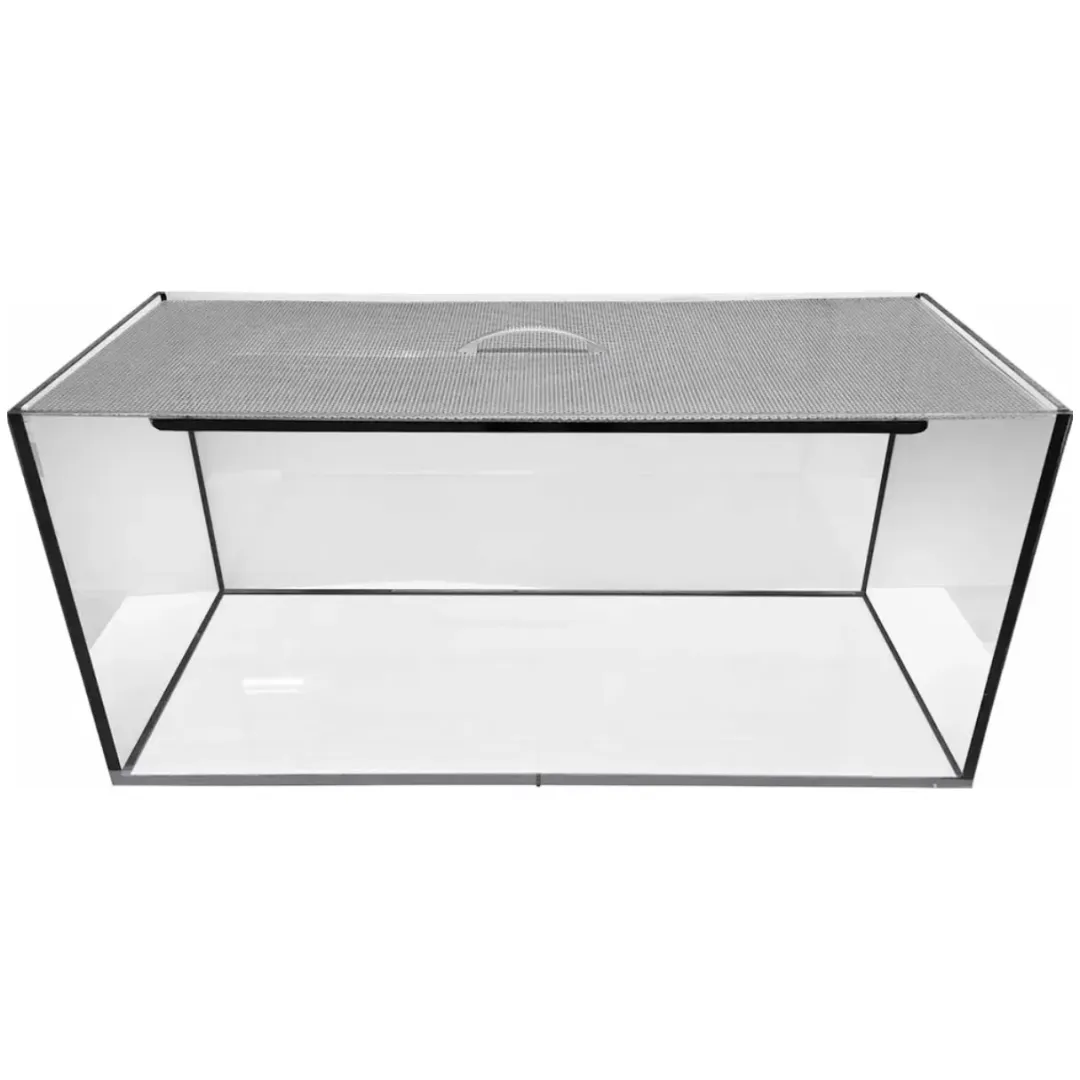 MiniZoo Akwaland Basic ørkenrottebur i glas med ventileret metallåg 120 l
