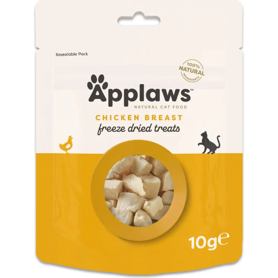 Applaws Hund & Katte mad Applaws Kattegodbid Frysetørret Kylling 10 gram