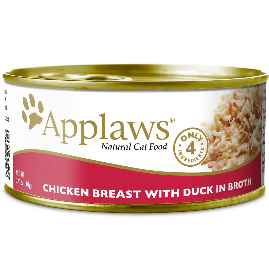Applaws Hund & Katte mad Applaws kattevådmad Kylling og And 156 g