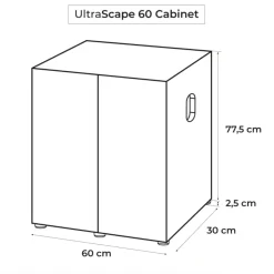 Aquael Cabinet Ultra Scape 60 Snow