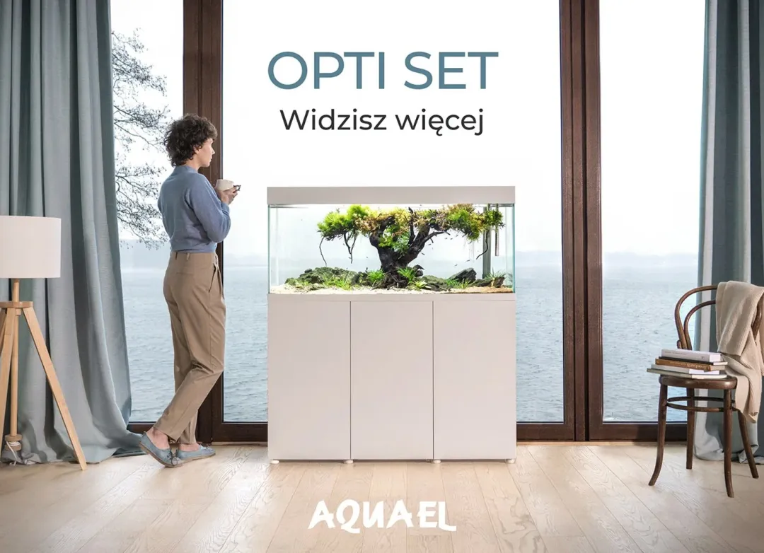 Aquael Optiset 240 Hvidt akvarium