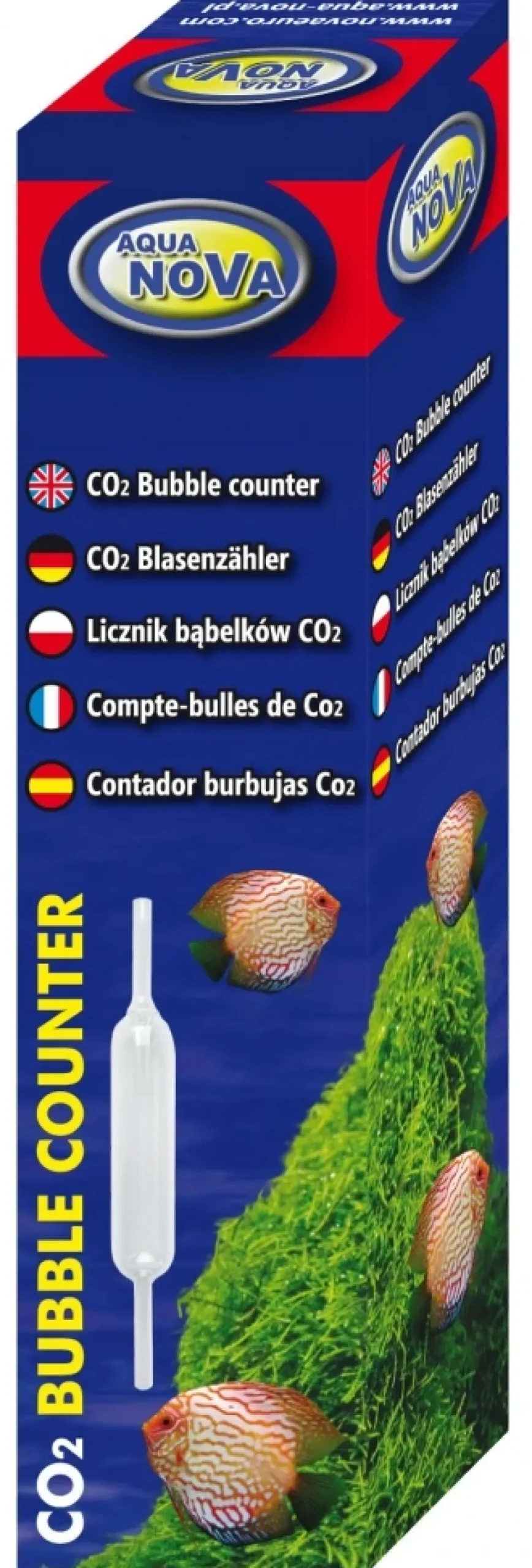 AquaNova Aqua Nova CO2 Bobletæller i glas.