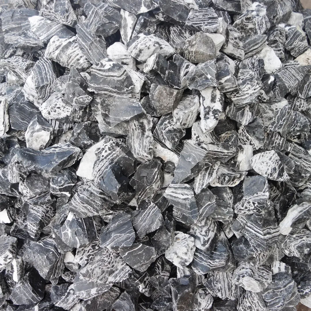 Dekoration til Akvarier og Terrarier AquaScaping sten Black and White Multilayer pr kg