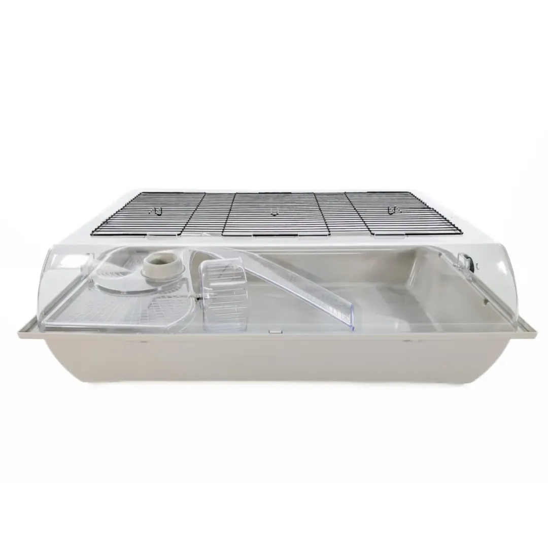 Inter-Zoo Big Alex hamsterbur Lysegrå 78 x 48 x 26,5 cm - rummeligt hjem til din hamster