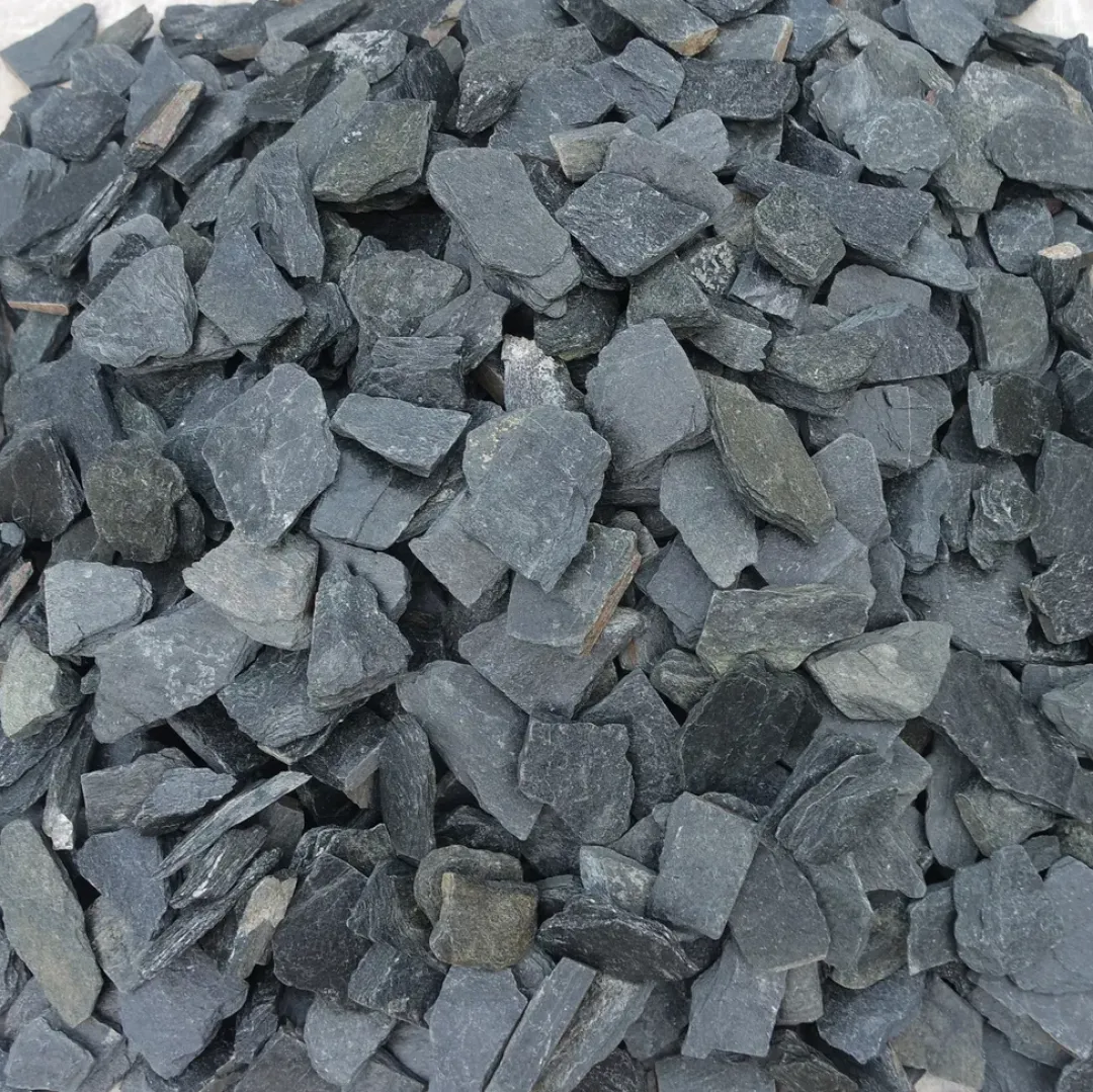Dekoration til Akvarier og Terrarier Black Slate Rock - Skifersten til Akvarie & Terrarie pr kg