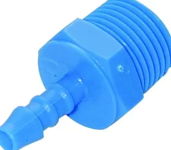 PVC Blå nylon slangestuds 1/2 tomme (6 mm slange)