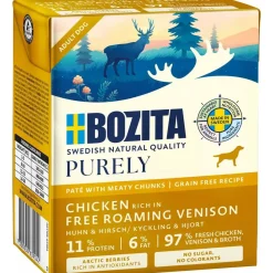 Bozita - Swedish natural quality Bozita Hund Purely Pate Kylling og Hjort 370 g - Naturligt og proteinrigt foder