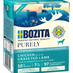 Bozita - Swedish natural quality Bozita Hund Purely Pate Kylling og Lam 370 g - Naturligt hundefoder