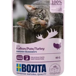 Bozita - Swedish natural quality Bozita Kattefoder pose 85g Kalkun sovs