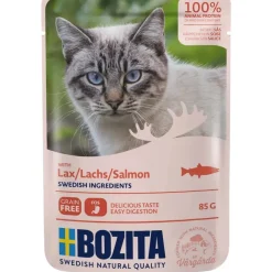 Bozita - Swedish natural quality Bozita kattefoder pose 85g laks sovs