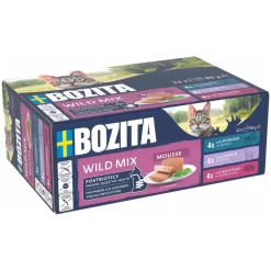 Bozita - Swedish natural quality Bozita Mousse Mixedwild 12x85 g - Rensdyr, Hjort & Vildsvin til Kat