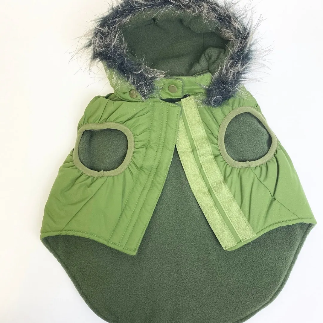 MiniZoo Canada Pooch Everest Explorer hundejakke Militærgrøn 66 cm nr 26