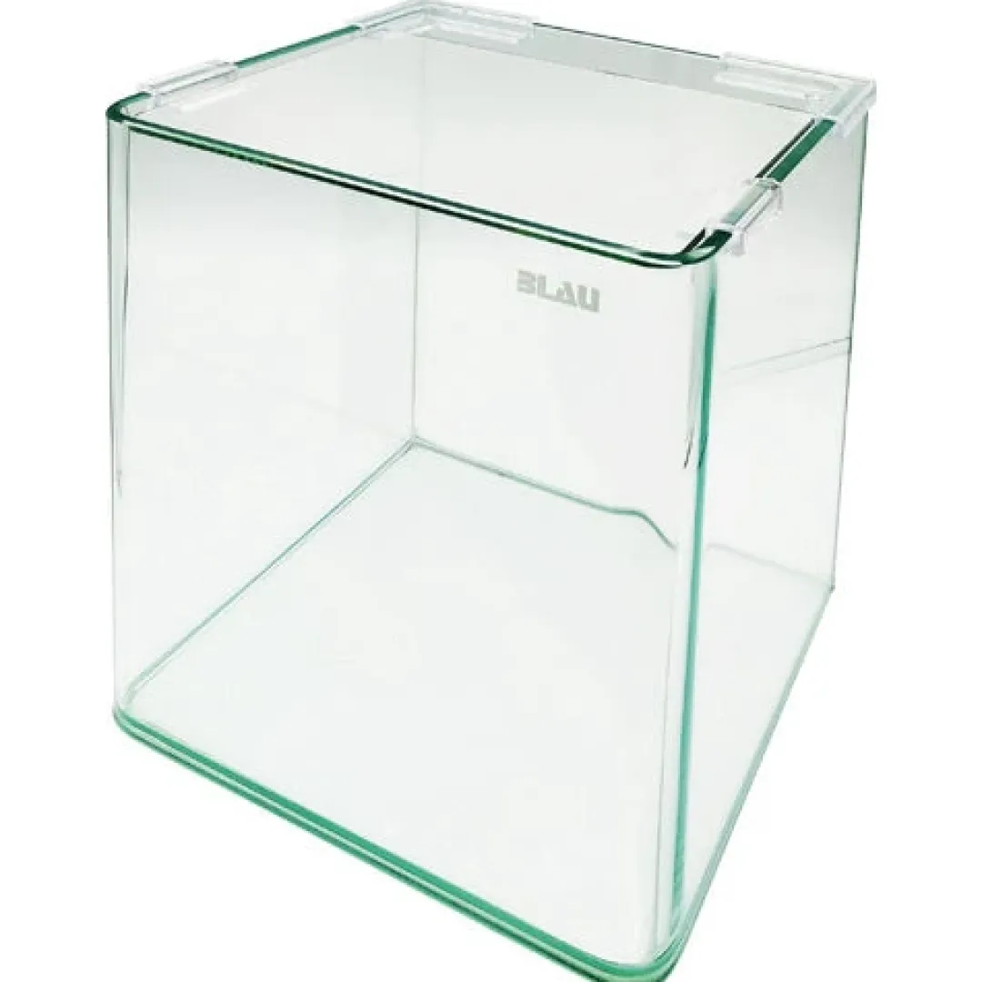 Blau - Aquaristic CUBIC Panorama Nano Akvarium 80 L