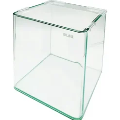 Blau - Aquaristic CUBIC Panorama Nano Akvarium 10 L