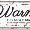 Europet Bernina International B.V. D&D WARNING SIGN Bull Terrier Hvid