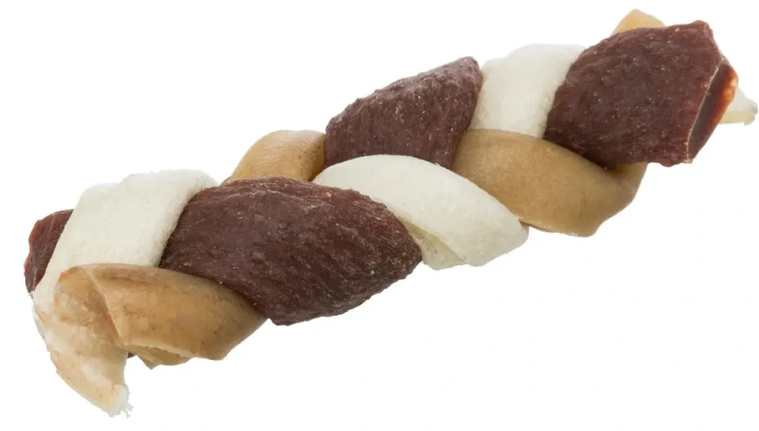 Trixie Denta Fun Flettet Tyggeben 30 g - robust hundesnack med bid i