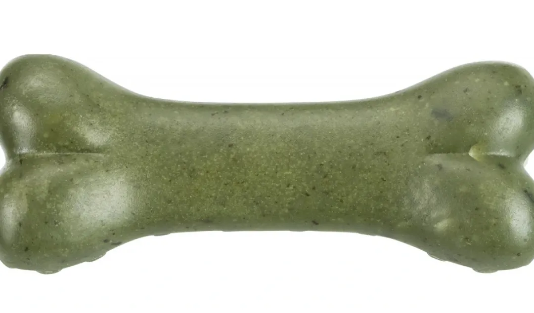 Trixie Denta Fun Veggie Tyggeknogle med tang 8,5 cm (vegetabilsk) - 100 % vegansk hundesnack