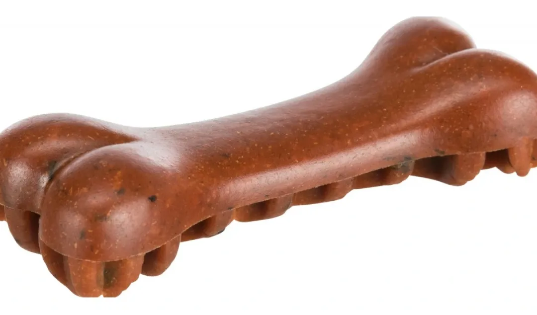 Trixie Denta Fun Veggie Tyggeknogle med tang 8,5 cm (vegetabilsk) - 100 % vegansk hundesnack