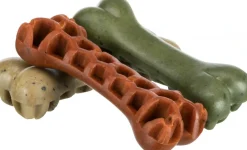 Trixie Denta Fun Veggie Tyggeknogle med tang 12 cm (vegetabilsk) - sunde kornfri hundesnacks