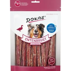 Dokas Premium Hunde og Kattesnacks Dokas Andebryststrimler 250 g - velsmagende hundesnacks