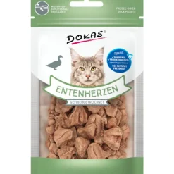 Dokas Premium Hunde og Kattesnacks Dokas Kat Andehjerter 15 g - Naturlig skånsom og uimodståelig godbid til katte