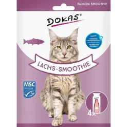 Dokas Premium Hunde og Kattesnacks Dokas Kat Laksesmoothie 120 Gram