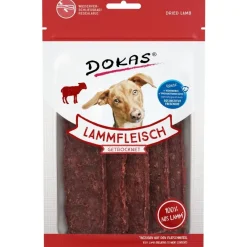 Dokas Premium Hunde og Kattesnacks Dokas Tørrede lammekødsskiver 70 g - lækre hundesnacks af lam