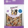 Dokas Premium Hunde og Kattesnacks Dokas Tørret kyllingebryst med fisk 220 g - lækker hundesnack i stor pose