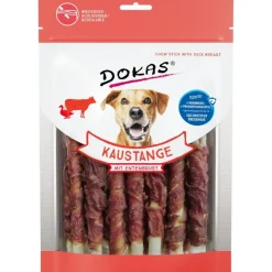 Dokas Premium Hunde og Kattesnacks Dokas Tyggepind med andebryst 200 g - lækre hundesnacks