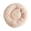 Donut Cozy Hundeseng Laksefarvet 60 cm - blød seng til mellemstore hunde