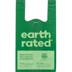 Earth Rated - høm høm poser Earth Rated Øko hømhømposer Lavendel med håndtag 120 stk