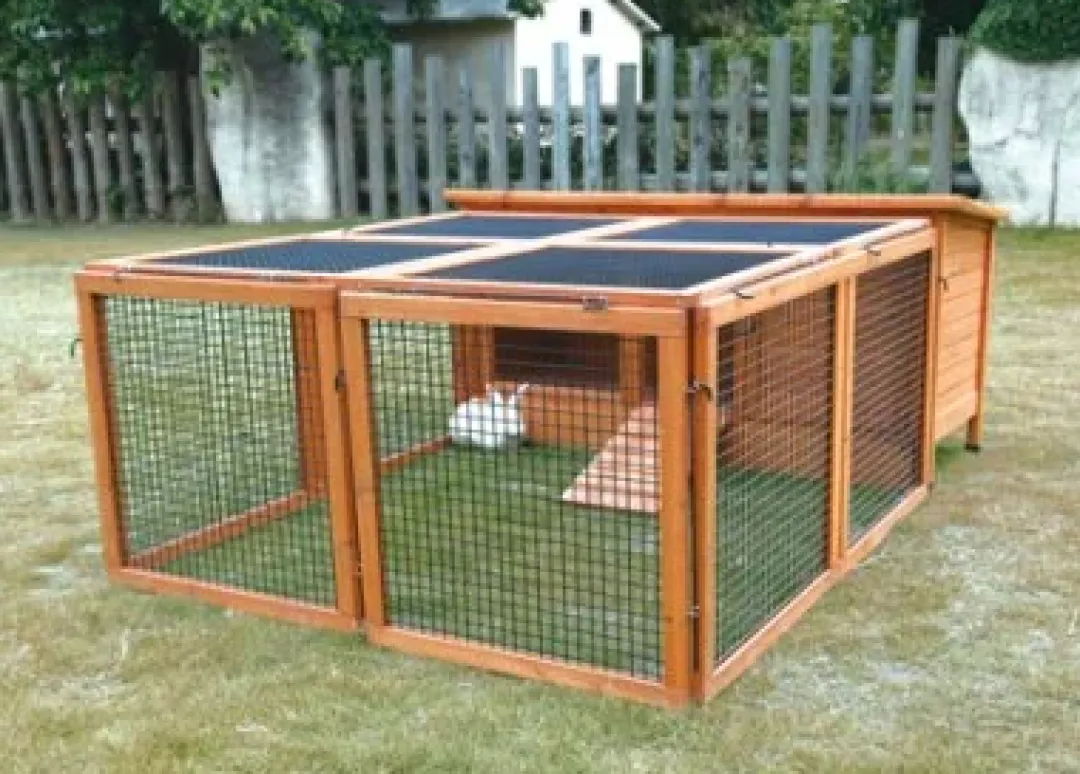 MiniZoo Ekstra udegård til stort udebur i 152x150x75 cm