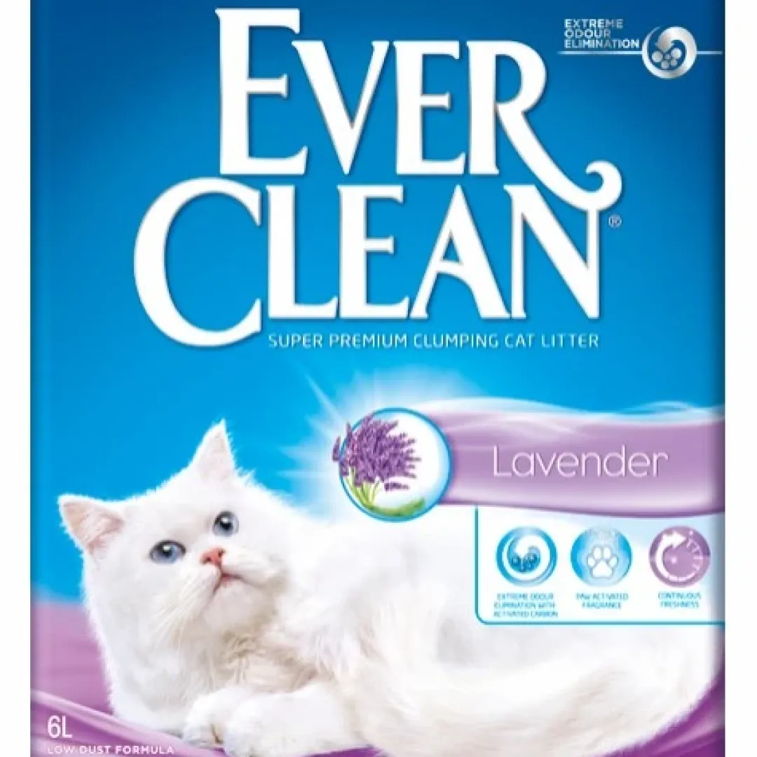 Ever Clean Kattegrus Ever Clean Lavendel Kattegrus 6 L