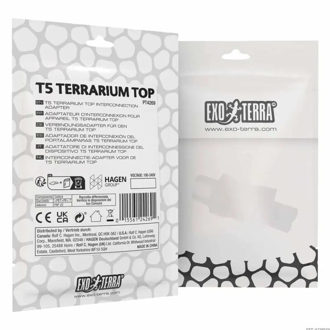 ExoTerra T5 Terrarium Top Adapter - Sikker og fleksibel forbindelse