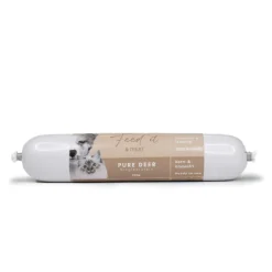 Feed it - Lækre snackpølser Feedit & Treat Pure Deer 400 g - naturlig hjorteskærepølse til hund og kat