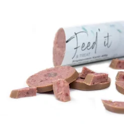 Feed it - Lækre snackpølser Feedit & Treat Pure Rabbit 400 g - naturlig kaninskærepølse til hund og kat