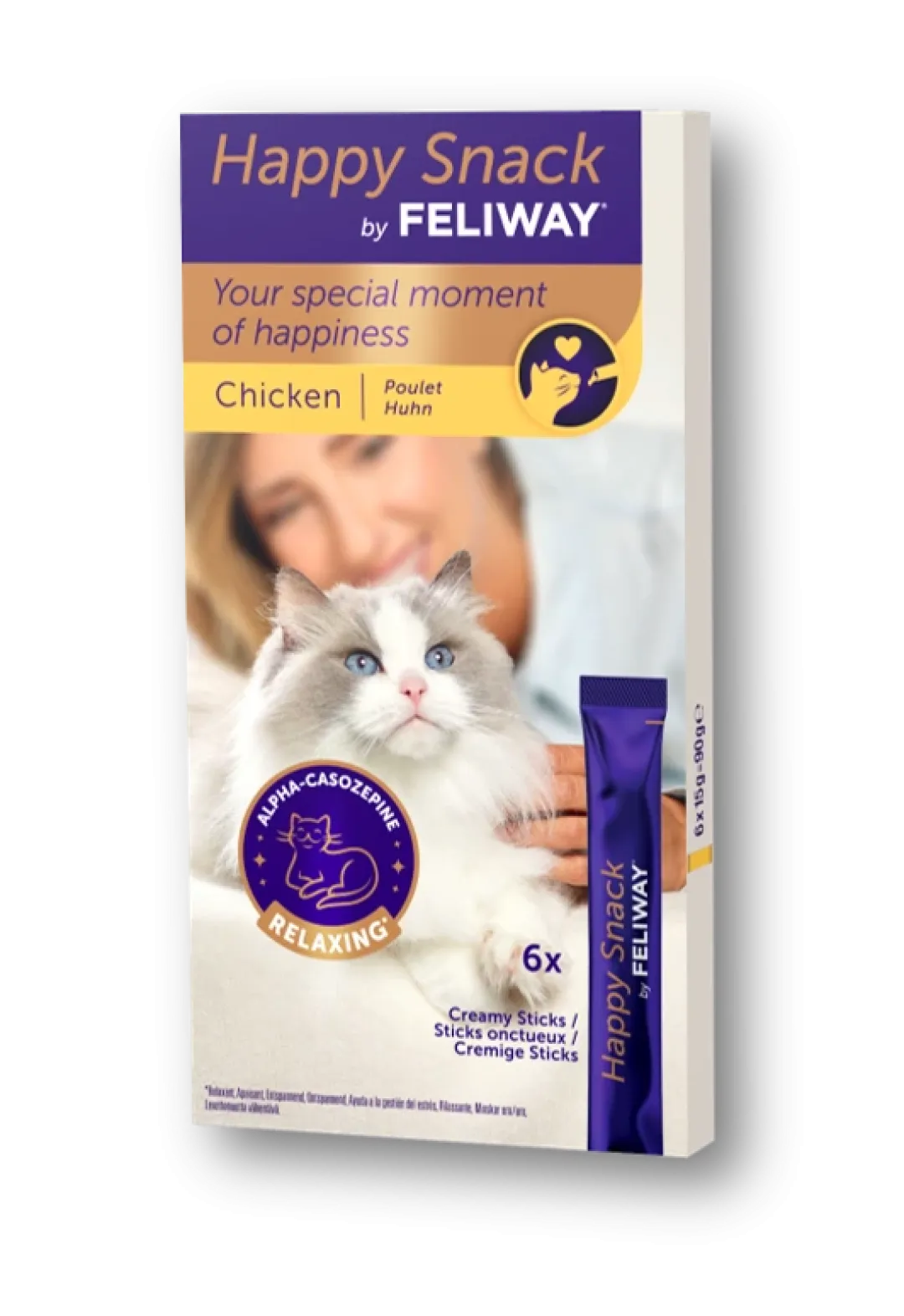 Feliway Happy Snack Kylling 6x15 gram