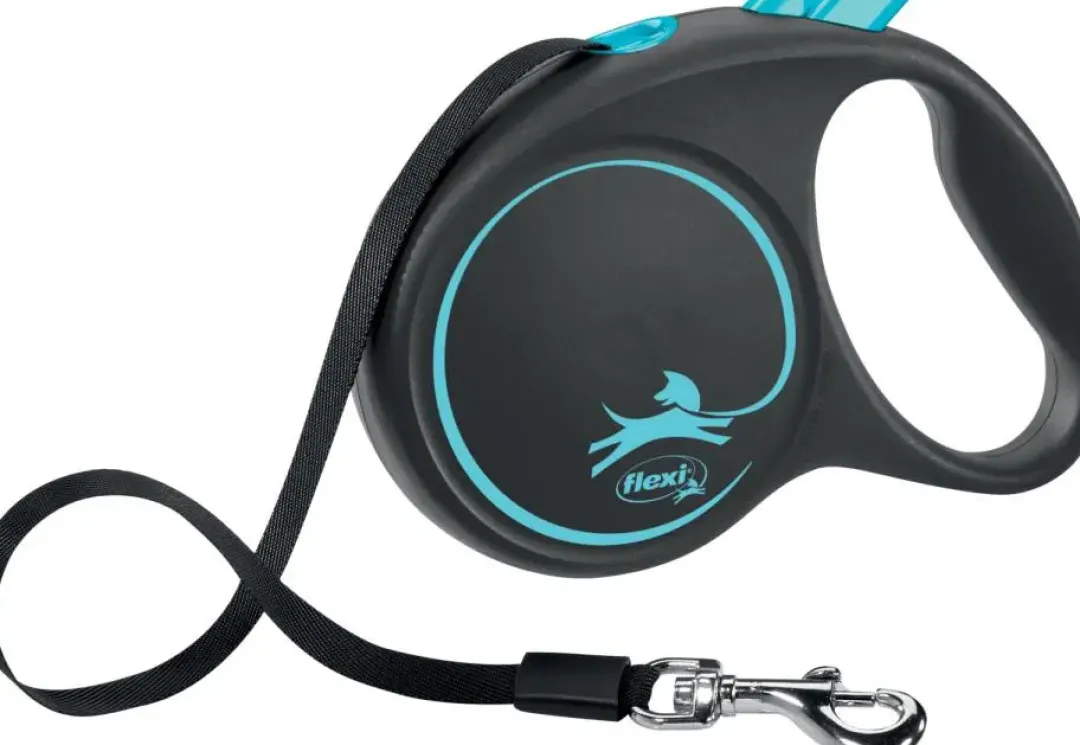 Flexi Hundesnor Flexi Black Design bånd L 5 meter 50 kg blå