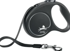 Flexi Hundesnor Flexi Black Design bånd L 5 meter 50 kg sort