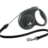 Flexi Hundesnor Flexi Black Design bånd M 5 meter 20 kg sort