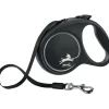 Flexi Hundesnor Flexi Black Design bånd M 5 meter 25 kg sort