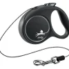Flexi Hundesnor Flexi Black Design bånd XS 3 meter 8 kg sort