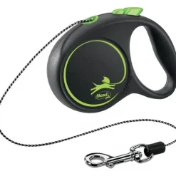 Flexi Hundesnor Flexi Black Design bånd XS 3 meter 8 kg grøn
