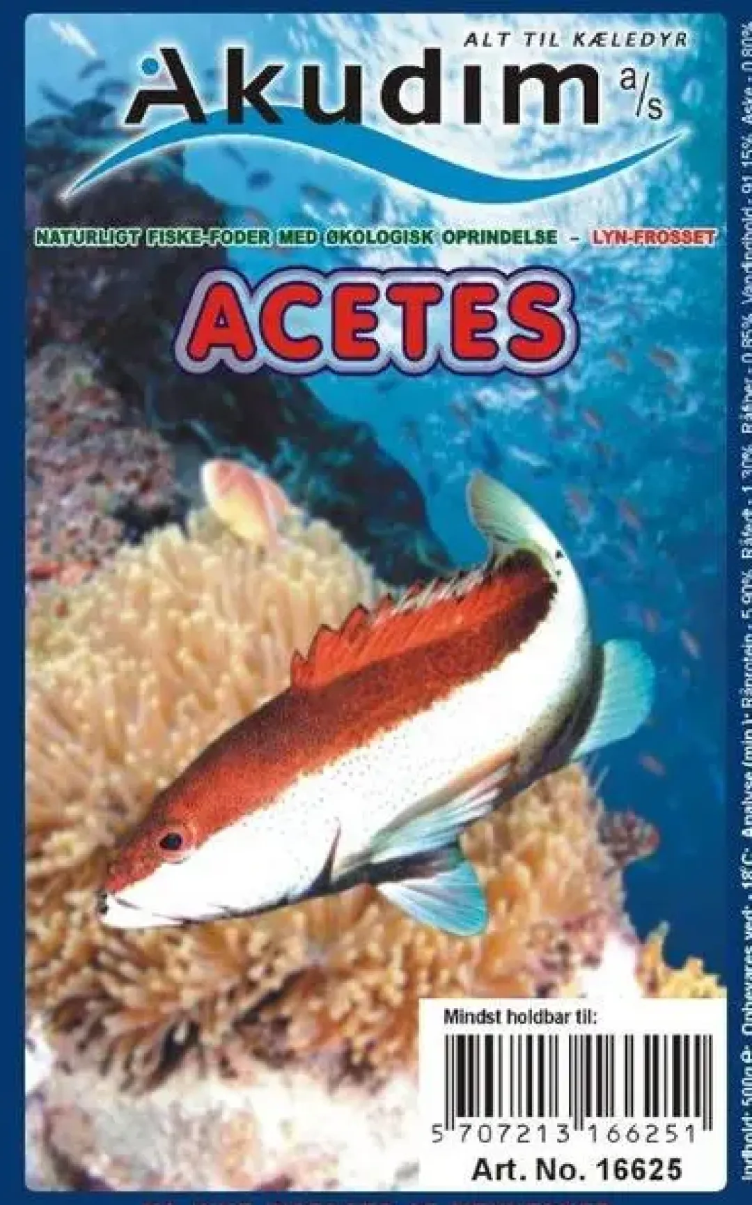 Frostfoder til Akvariefisk Frostfoder AK Acetes 500 g