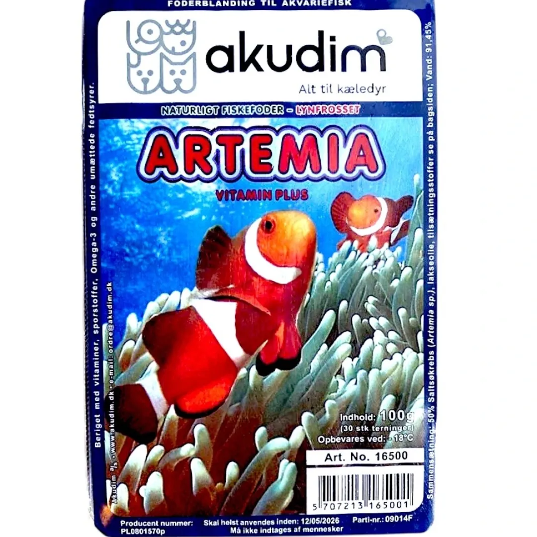 Frostfoder til Akvariefisk Frostfoder AK Artemia 100 g