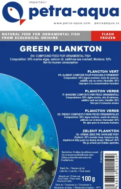 Frostfoder til Akvariefisk Frostfoder Grøn Plankton 100 gram