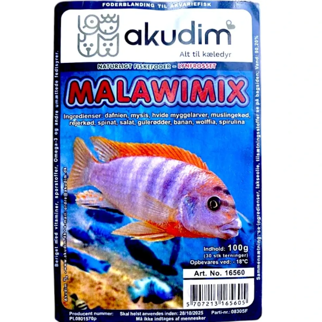 Frostfoder til Akvariefisk Frostfoder Malawimix 100 g
