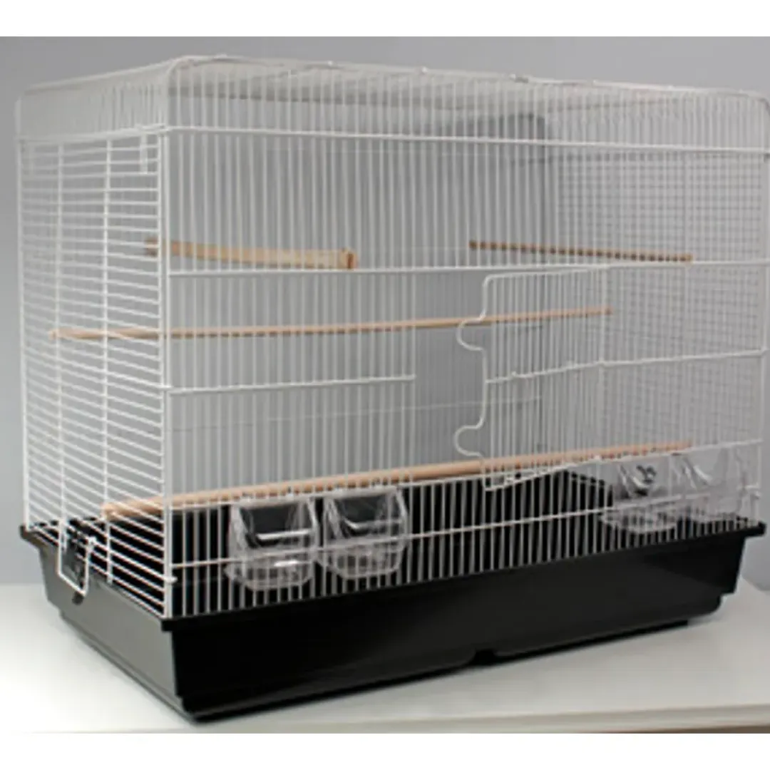 MiniZoo Fuglebur Gd Space Hvid og Sort 85x48x70 cm