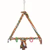 MiniZoo Fuglelegetøj Triangle Swing XXL - Aktiv gynge og klatring til fugle