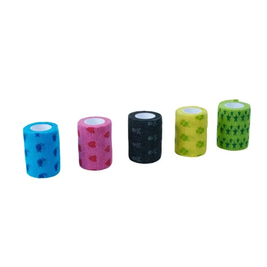 KRUUSE Fun Flex selvklæbende Pet Bandage 7,5 cm x 4,5 m